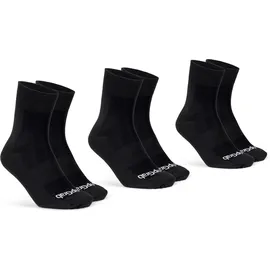 GripGrab Lightweight SL Radsocken 3er Pack Schwarz 38-41
