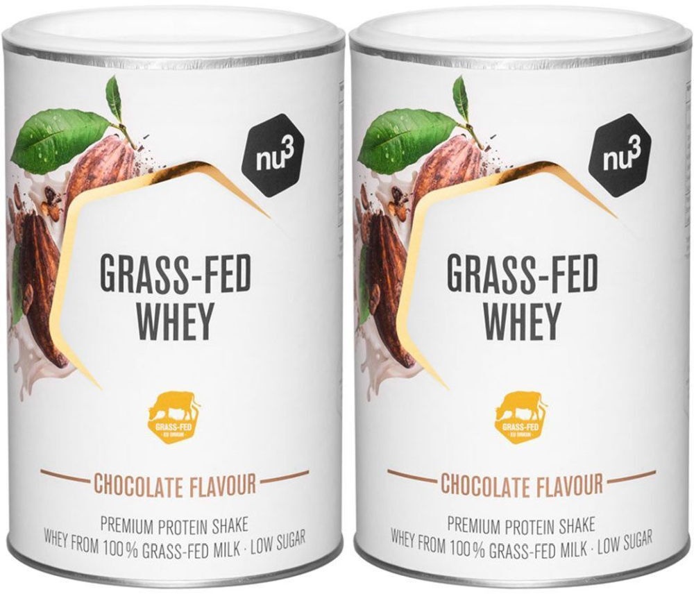 NU3 Grass-Fed Whey, Chocolat 2x300 g Poudre