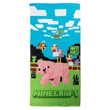 Minecraft Badetuch 70 x 140 cm mehrfarbig