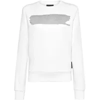 Plein Sport Sweatshirt Sweatshirt Grau/Weiß S