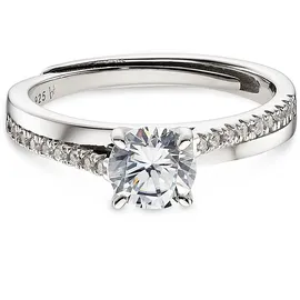 Bruno Banani Solitärring BRUNO BANANI "Schmuck Geschenk Verlobungsring rhodiniert" Gr. 58, silberfarben, kristallweiß, Fingerringe, Damen, 58, Silber 925 (Sterlingsilber), 3,2mm, mit Zirkonia (synth.)