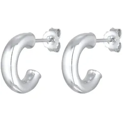 Elli Creolen Ohrstecker Halbcreolen 925 Silber Damen 