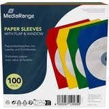 MediaRange BOX67 CD-Papiertaschen 100er Colorpack