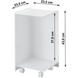 Yamazaki Toilettenpapier Aufbewahrung für Klopapier WC-Rollen Ersatzrollen Toilettenrollen weiß 23x43x23cm