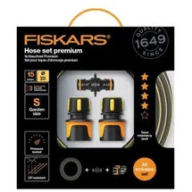 Fiskars Gartenschlauch 15 m 9 mm Black/Yellow