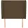 vidaXL Kopfteil mit Ohren Dunkelbraun 103x23x118/128 cm Stoff