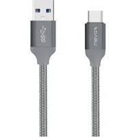 Nevox USB-A auf USB-C 2 m Grau