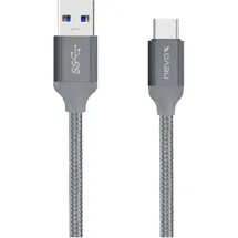 Nevox USB-A auf USB-C 2 m Grau
