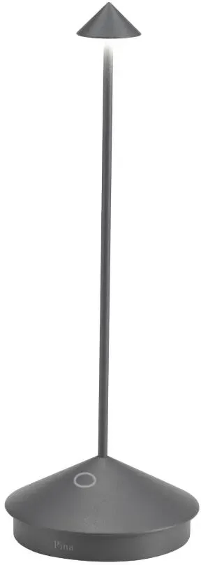 Zafferano Tischleuchte Pina 29 cm Dunkelgrau
