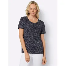 Classic Basics Druck-Shirt Blau 42