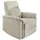 luma-home Relaxsessel 15504 Cord 78 x 100 x 93 cm Beige mit Liegefunktion
