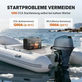 litime 12V 165Ah Dual-Purpose LiFePO4-Batterie mit Bluetooth 2,00 kWh