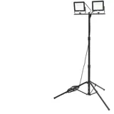 HBM Doppel-LED-Baustrahler 2 x 50 W 2 x 4.700 Lumen mit Stativ 5000 K