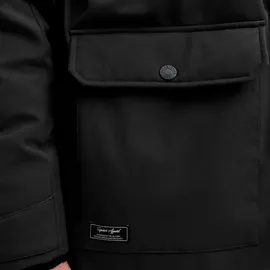 JACK & JONES Herren Softshell Parka - Black, M