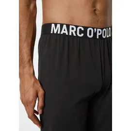 Marc O'Polo Loungehose MARC O'POLO "Mix N Match Cotton", Herren, Gr. M, N-Gr, schwarz, Jersey, Obermaterial: 100% Baumwolle, lang, Hosen Loungehose, Logo-Bund elastisch, Baumwolle, bequem