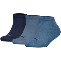 Puma Sneakersocken 3er Pack Blau 27-30