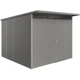 Biohort Metall-Gerätehaus AvantGarde ECO A7 quarzgrau-metallic Standardtür
