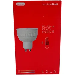 Leuchten Direkt LED Leuchtmittel Lola GU10 4,3W 250lm RGB Farbwechsel mit Fernbe...