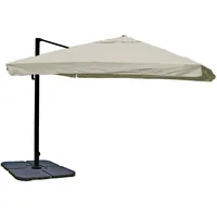 Mendler Gastronomie-Ampelschirm HWC-A96, Sonnenschirm, 3x4m (Ø5m) Polyester/Alu 26kg ~