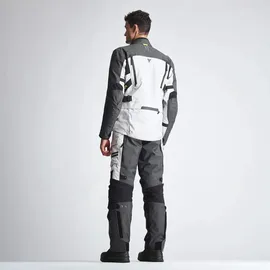 Modeka Atlaz Textiljacke Hellgrau/Schwarz 3XL