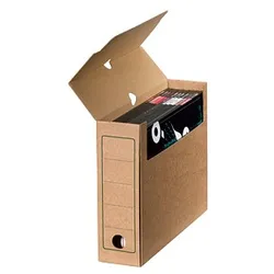 10 Cartonia Archivboxen braun 8,3 x 34,0 x 25,2 cm