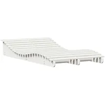 vidaXL Sonnenliege Weiß 205x110x31,5 cm Massivholz Kiefer