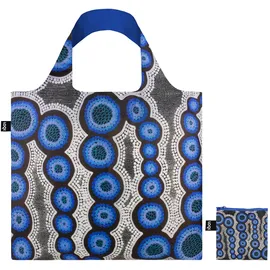 LOQI KIRSTEN NANGALA EGAN Water Dreaming Blue Recycelte Tasche