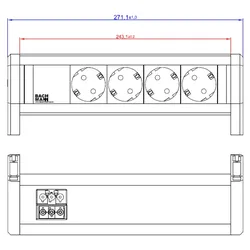 BACHMANN DESK 4x Schutzkontakt