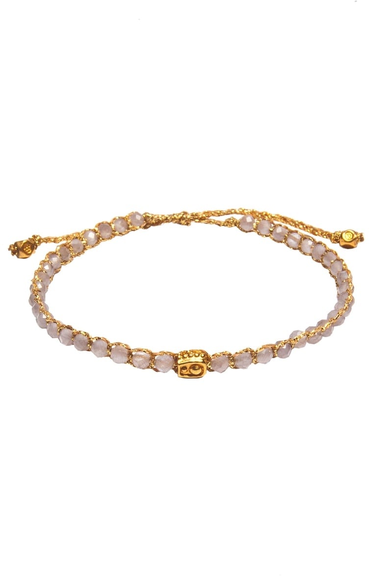 Samapura Lavendel Amethyst aus Sambia | Gold Faden Armbänder & Armreife   Damen