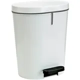 Denox Pedalbin Oval 25 l Weiß