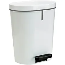 Denox Pedalbin Oval 25 l Weiß