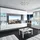 Belini Wohnwand Vollausstattung Wohnzimmer-Set Moderne Schrankwand mit LED-Beleuchtung Anbauwand TV-Schrank Weiß