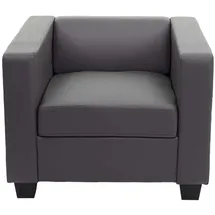 MCW Couch 3-1-1 Garnitur Kunstleder Silber