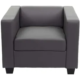 MCW Couch 3-1-1 Garnitur Kunstleder Silber