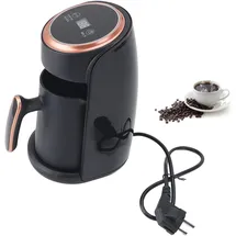 lvifloae Elektrische Mokkakanne 300 ml 1 Tasse Schwarz