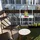 Relaxdays Balkon Hängetisch Rattanoptik Weiß
