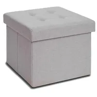 Blumtal Sitzhocker Kunststoff 41 x 31 x 31 cm Hellgrau