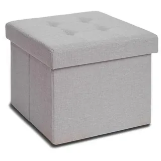 Blumtal Sitzhocker Kunststoff 41 x 31 x 31 cm Hellgrau