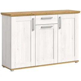 xonox.home Verona 137 x 92 x 39 cm Silber / Weiß