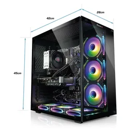 Kiebel Panorama V Gaming-PC AMD Ryzen 7 5700X 32 GB RAM 2 TB SSD RTX 4060 Windows 11 Pro