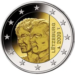 2 Euro Gedenkmünze " Charlotte" 2009 aus Luxemburg