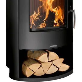 Justus Island Aqua II Wasserführender Kaminofen Stahl Schwarz