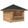 Palmako Marktstand Bianca Set104 Braun Tauchgrundiert 300 cm x 300 cm FSC®