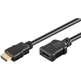 goobay High-Speed-HDMI-Verlängerungskabel mit Ethernet (0.50 m HDMI Video Kabel