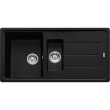 Franke BFG 651 links Einbauspüle schwarz matt Handbetätigung 950 x 480 mm