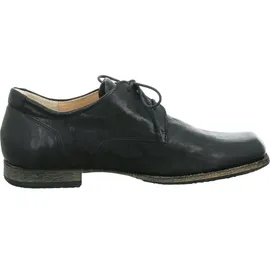 THINK! Schnürschuhe Guru chromfrei gegerbte nachhaltige Halbschuhe, SCHWARZ 0010