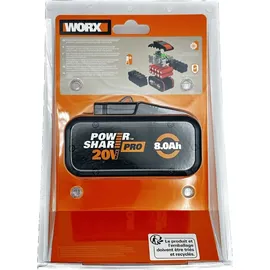 Worx Akku Power Share Pro 20V WA3648 8,0 Ah Ersatz-Akkupack
