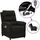 vidaXL Massagesessel Elektrisch Polyester 92 x 101,5 x 0 cm Schwarz mit Fernbedienung