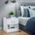 CASARIA Nachtschrank Kiel 41 x 39 x 28 cm Weiß