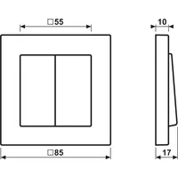 Jung Funk-Wandsender Set FOHS A 550 595 WW